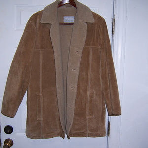 MENS WILSONS SUEDE LEATHER COAT XL